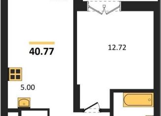 Продается однокомнатная квартира, 40.8 м2, Новосибирск, метро Золотая Нива