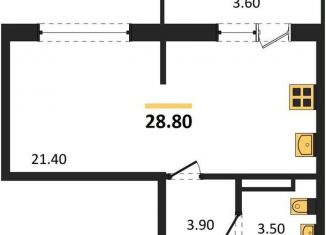 Продажа квартиры студии, 28.8 м2, Новосибирская область, улица Титова, с2