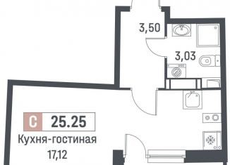 Квартира на продажу студия, 23.7 м2, Мурино