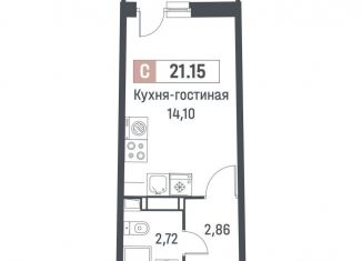 Продается квартира студия, 19.7 м2, Мурино