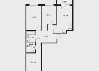 Продажа 3-ком. квартиры, 81.4 м2, Осташков, Загородная улица, 71А