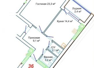 Продажа 2-комнатной квартиры, 67.2 м2, Зеленоградск, Пригородная улица, 21к1