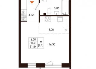 Продается квартира студия, 31.8 м2, Санкт-Петербург