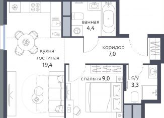 Продаю двухкомнатную квартиру, 43.1 м2, Москва, Тагильская улица, 2к1, ВАО