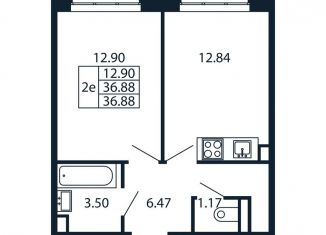 Продажа 1-ком. квартиры, 36.9 м2, Санкт-Петербург, муниципальный округ Юнтолово, Арцеуловская аллея, 7к2