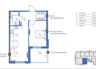 Продается 2-ком. квартира, 54 м2, Карелия