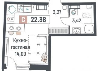 Продаю квартиру студию, 22.4 м2, Мурино