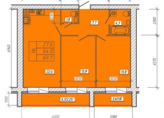 3-ком. квартира на продажу, 69.1 м2, Иваново, Конспиративный переулок, 19