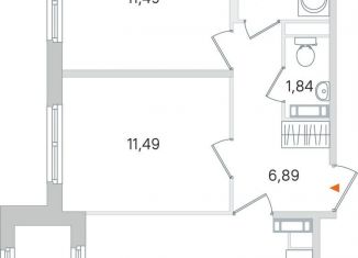 Продаю 2-комнатную квартиру, 52.5 м2, Пушкин