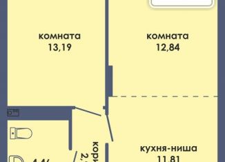 Продам двухкомнатную квартиру, 51.1 м2, Пермь, Ленинский район