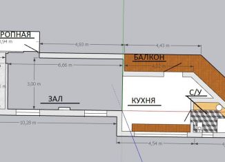 Сдача в аренду 1-ком. квартиры, 56 м2, дачный посёлок Красково, улица Горького, 1