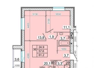 Продается 2-ком. квартира, 61.2 м2, Ивановская область