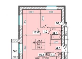 Продам 2-комнатную квартиру, 59.1 м2, Ивановская область