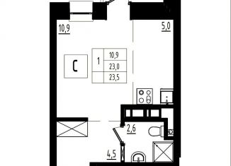 Продам квартиру студию, 23.5 м2, Ярославль, Фрунзенский район