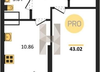 Продается 1-комнатная квартира, 43 м2, Ростов-на-Дону