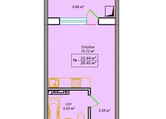 Продаю квартиру студию, 26 м2, Дагестан, улица имени Р. Зорге, 31А