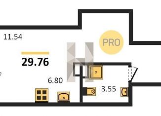 Продаю 1-ком. квартиру, 29.8 м2, Ростовская область, улица 23-я Линия, 54с12