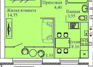 Продаю 1-комнатную квартиру, 34.8 м2, Кохма