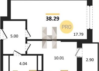 Продам 1-комнатную квартиру, 38.3 м2, Ростовская область