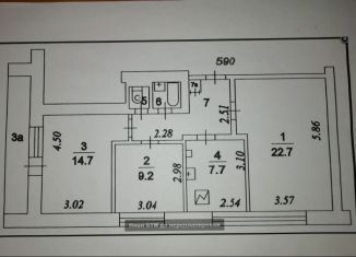 Сдаю 3-ком. квартиру, 66 м2, Москва, Аргуновская улица, 6к2, Аргуновская улица