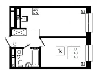 Продам 1-комнатную квартиру, 35.3 м2, Ярославль