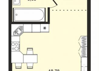 Продаю квартиру студию, 26.2 м2, Ленинградская область, Тихая улица, 3к2