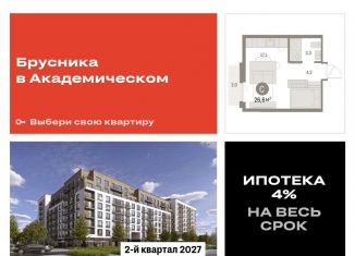 Продажа квартиры студии, 26.6 м2, Екатеринбург