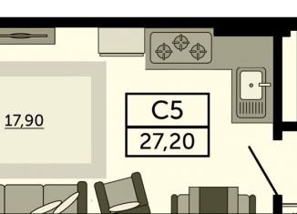 Продажа квартиры студии, 26.7 м2, Ростов-на-Дону, проспект Космонавтов, 1В