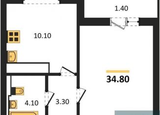 Продам однокомнатную квартиру, 34.8 м2, Воронеж, улица Загоровского, 13к2, Центральный район