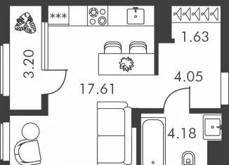 Продается квартира студия, 30.7 м2, Тула, улица Карпова, 103А