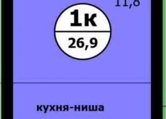 Продается квартира студия, 26.9 м2, Красноярский край, Вишнёвая улица