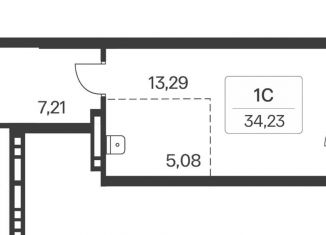 Продается квартира студия, 34.2 м2, Новосибирск, Кировский район, улица Зорге, 229/3