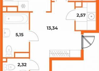 Продается 2-комнатная квартира, 66 м2, Хабаровский край