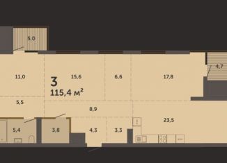 Продаю 3-ком. квартиру, 115.4 м2, Свердловская область, улица Народной Воли, 52