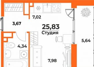 Продажа квартиры студии, 25.8 м2, Хабаровский край