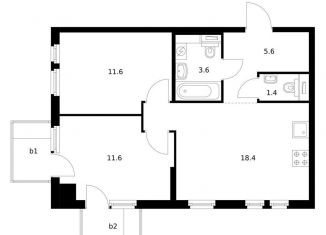 Продажа 2-комнатной квартиры, 53.4 м2, Владивосток, Архангельская улица, 23к1