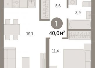 Продаю однокомнатную квартиру, 40 м2, Екатеринбург, Орджоникидзевский район, Механический переулок, 9