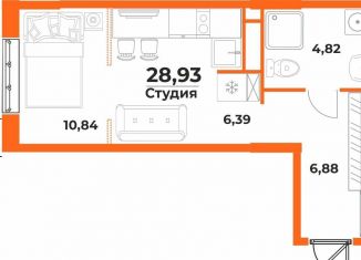 Продажа однокомнатной квартиры, 28.9 м2, Хабаровский край