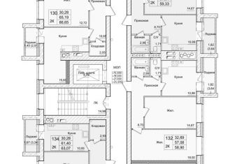 Продажа 2-комнатной квартиры, 58.9 м2, Калуга, 3-й Академический проезд, 10