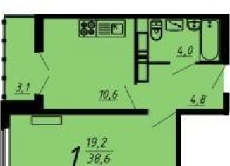 Продаю 1-ком. квартиру, 39.9 м2, Воронеж, Коминтерновский район