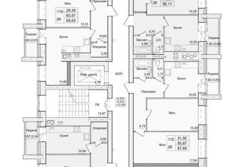 Продажа 2-ком. квартиры, 65 м2, Калуга, 3-й Академический проезд, 10