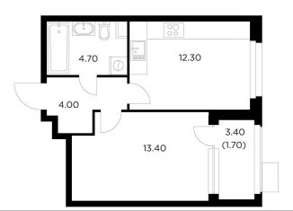 Продается 1-комнатная квартира, 36.1 м2, Московская область, жилой комплекс Новое Медведково, к35