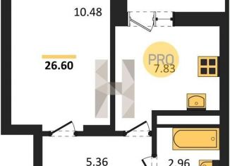 Продажа однокомнатной квартиры, 26.6 м2, Новосибирская область, Фабричная улица, 65/4