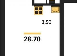 Продаю квартиру студию, 28.7 м2, Новосибирск, улица Брестская Горка, 8