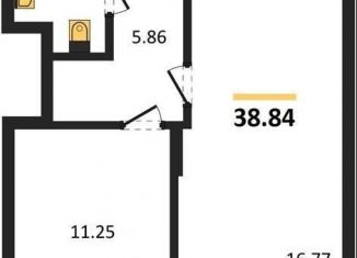 1-комнатная квартира на продажу, 38.8 м2, Воронеж, Коминтерновский район