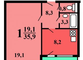 Продаю 1-ком. квартиру, 35.9 м2, Москва, проспект Вернадского, 99к3