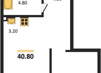 Продам квартиру студию, 40.8 м2, Новосибирск