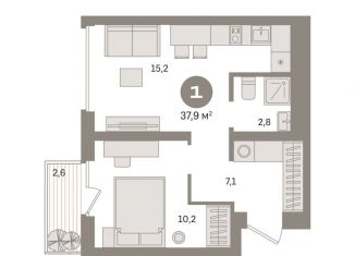 Продам 1-комнатную квартиру, 37.9 м2, Москва, метро Нижегородская