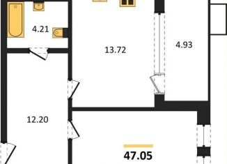 Продается 1-ком. квартира, 47 м2, Воронеж, Железнодорожный район, набережная Чуева, 7