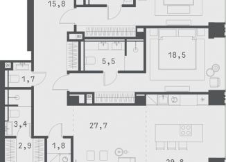 Продаю 2-комнатную квартиру, 120.1 м2, Москва, Садовая-Сухаревская улица, 14с1